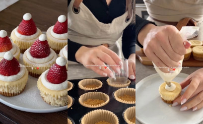 Mini cheesecakes ala Santa Claus: Dokonalý vianočný dezert pre všetkých maškrtníkov