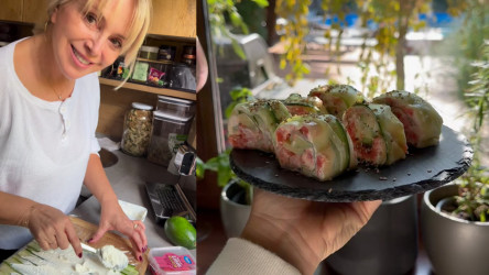 Uhorkové sushi s lososom podľa Zuzany Vačkovej – skvelé aj na silvestrovské pohostenie