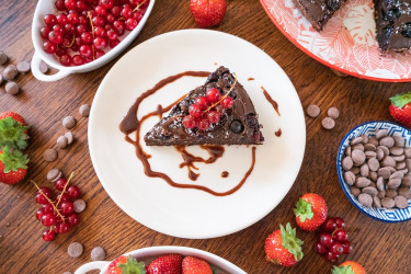 Videorecept: Proteínové brownies s čučoriedkami