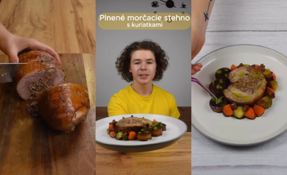 plnené morčacie stehno