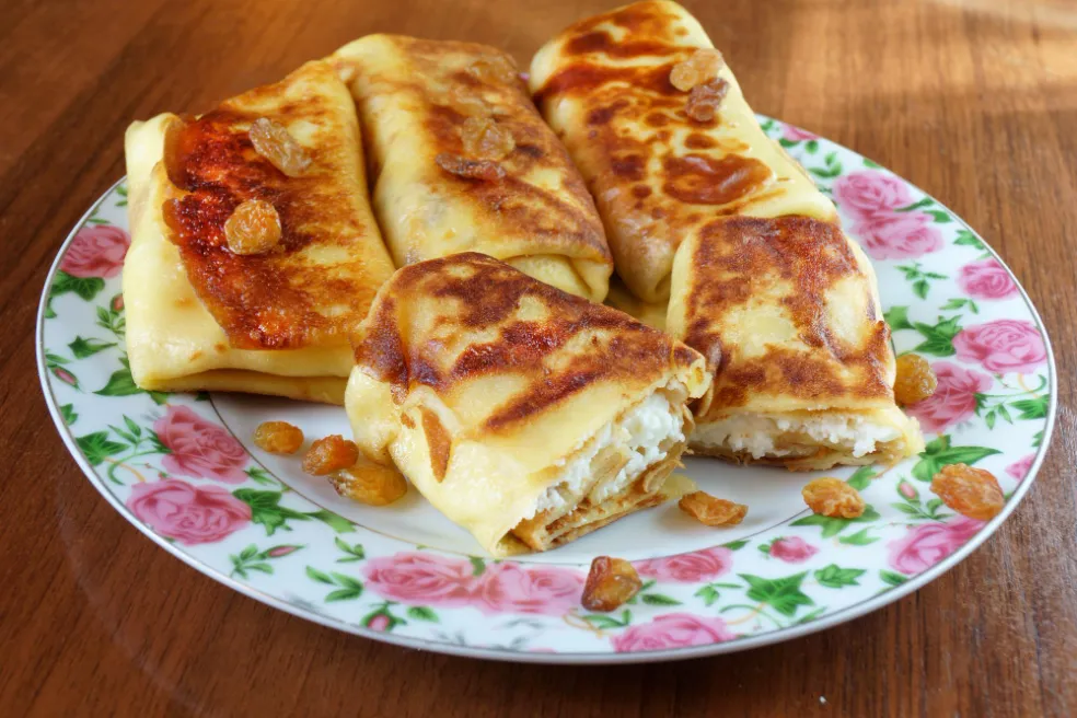 Zapekané palacinky s tvarohom