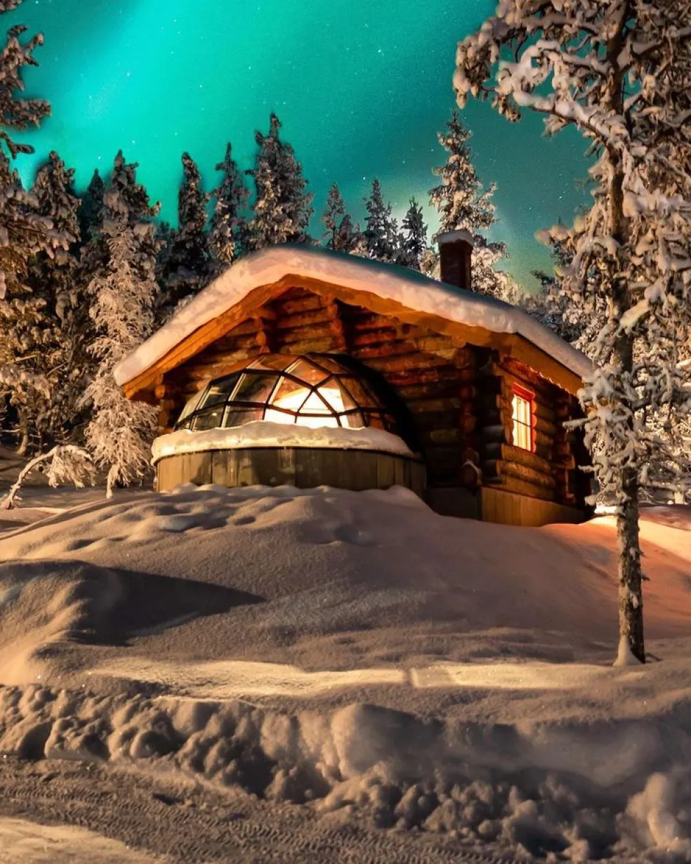 sklenené iglu