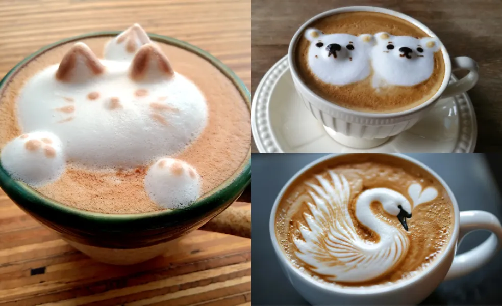 3D latte art