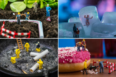 Tiny Wasteland: Fotograf vytvára surreálne svety s miniatúrnymi postavičkami. Toto ťa pobaví!