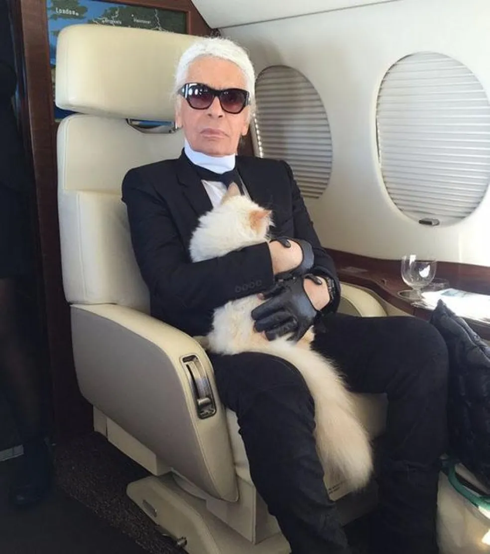 Karl Lagerfeld a mačka Choupette