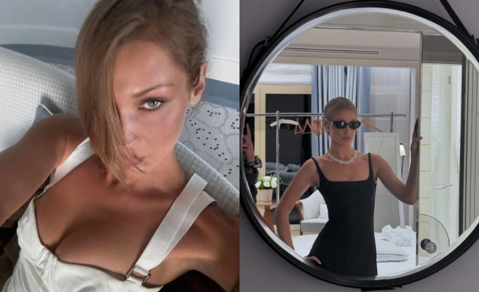 Bella Hadid blond vlasy