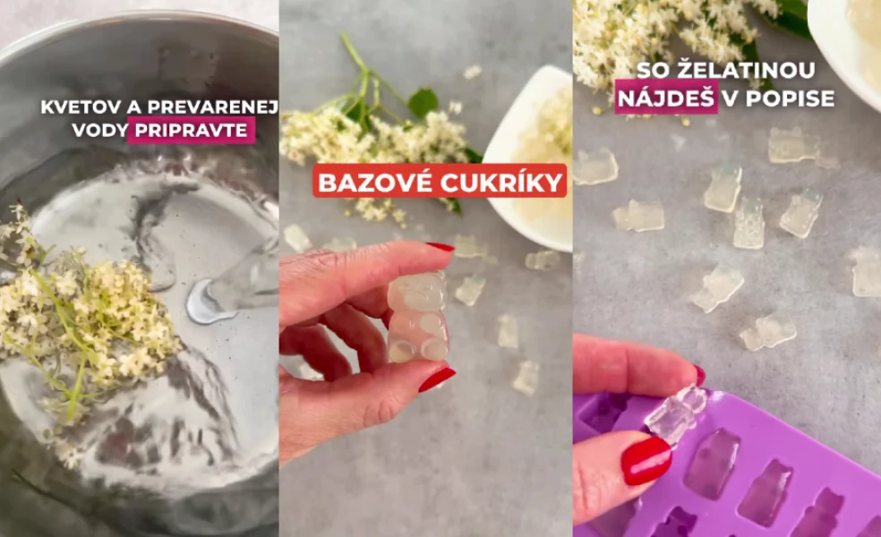 bazové želé cukríky