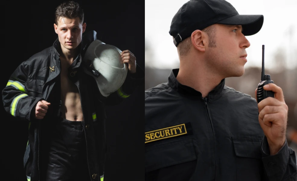 príťažlivosť mužov v uniformách