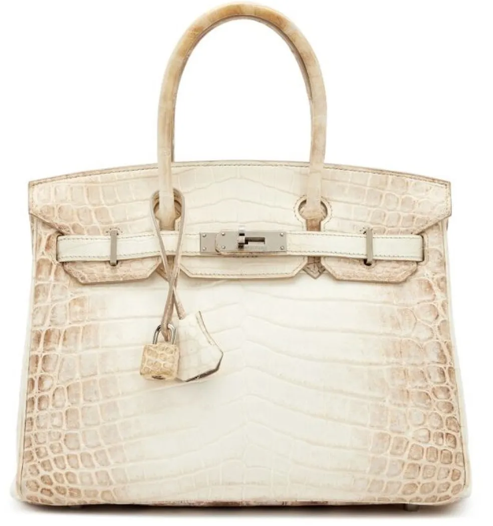 Hermès Niloticus Crocodile Himalaya Birkin