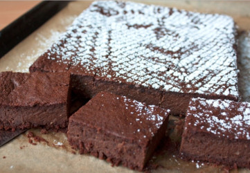 Recept: Čokoládovo - baklažánové brownie