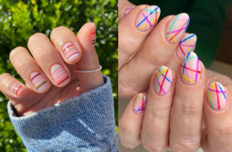 Farebné jarné pásikavé nechty – inšpirácie na trendy manikúru
