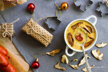 Recept: Vianočná hríbová polievka