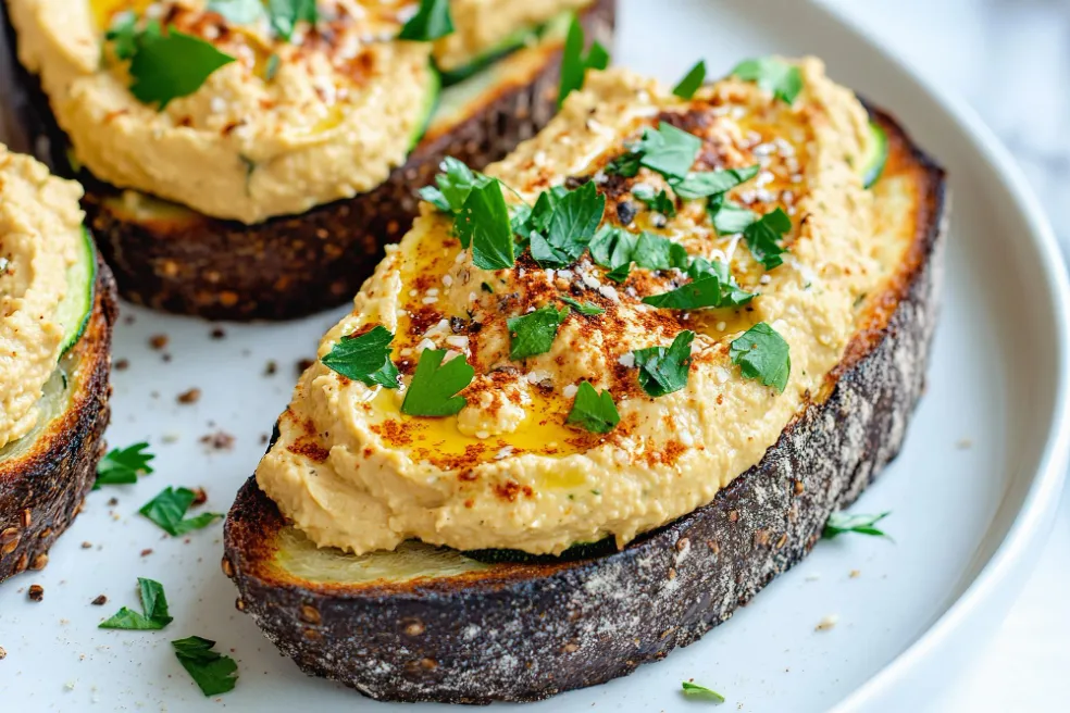 Toast s batátovou nátierkou a praženými semienkami