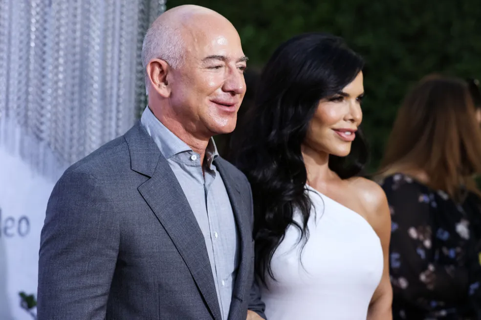 Jeff Bezos a Lauren Sánchez