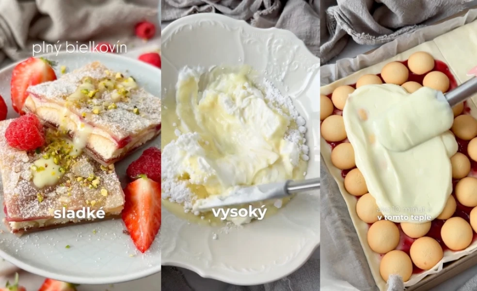 pudingové kocky z lístkového cesta