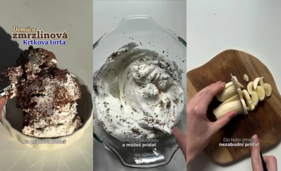 Recept na zmrzlinu z Krtkovej torty