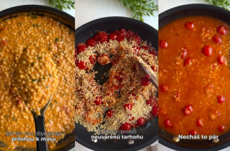 Rýchly recept z jednej panvice: Krémová tarhoňa s paradajkami a parmezánom