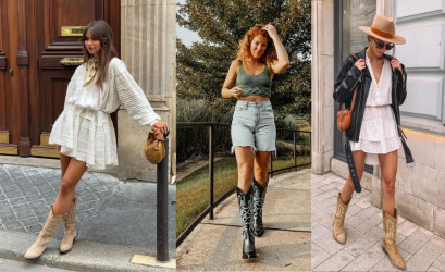 Kovbojské čižmy v lete? Áno – nosia sa aj k šatám!