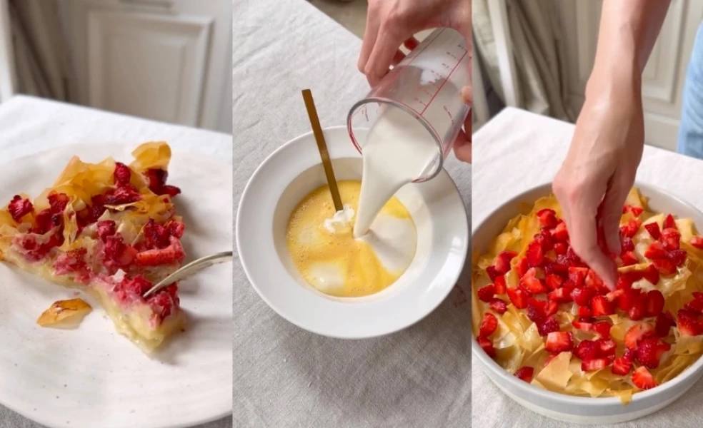 Recept na filo koláč s ovocím