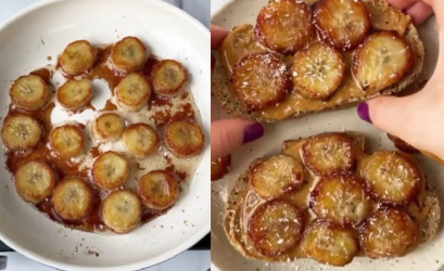 Najlepšie sladké raňajky? Skús recept na toast s karamelizovaným banánom