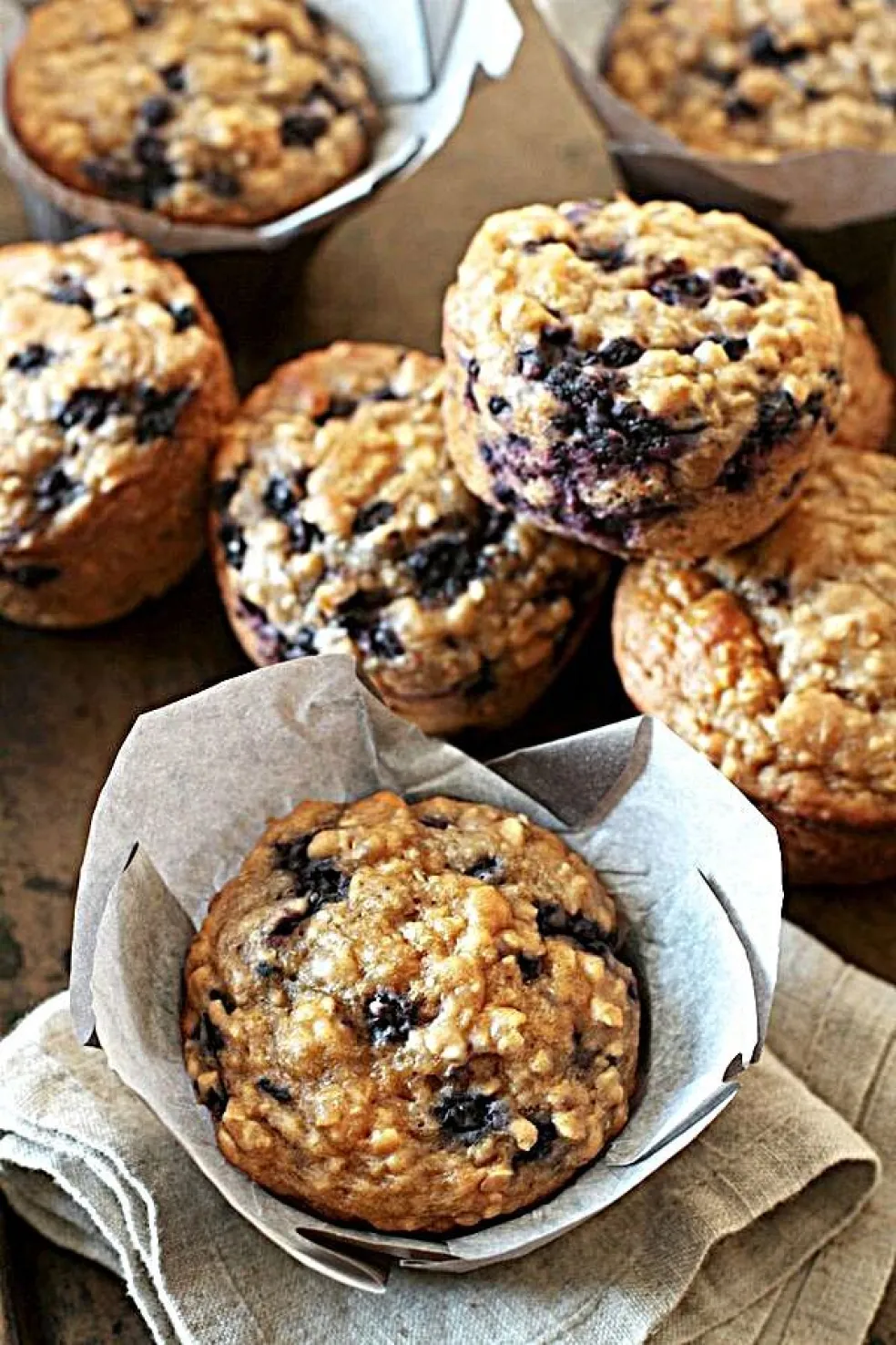 Čučoriedkové muffiny z ovsených vločiek