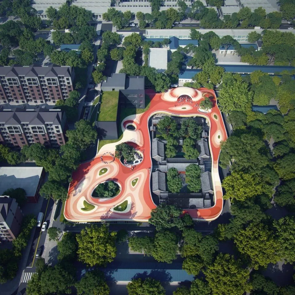 Courtyard Kindergarten (MAD Architects, Beijing, Čína)