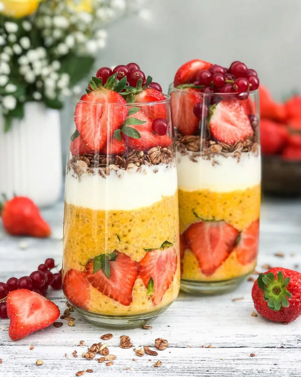Chia puding s mangom
