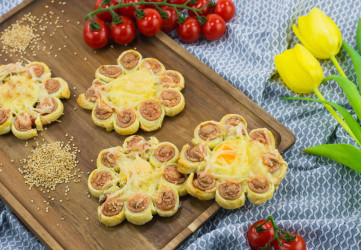 VIDEORECEPT: Veselé párkové kvety s vajíčkom