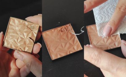 Ako zachrániť rozbitý očný tieň, lícenku, rozjasňovač či bronzer? Skús tento trik!
