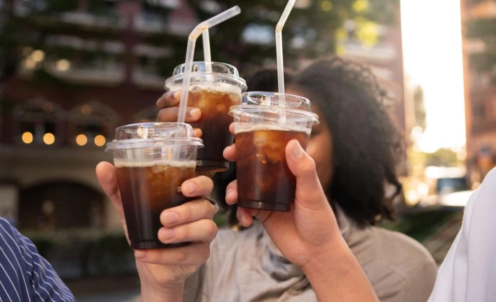 cold brew frappé espresso over ice