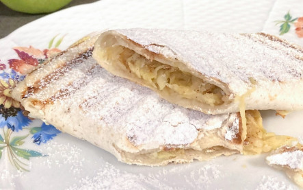 jablková štrúdľa z tortily