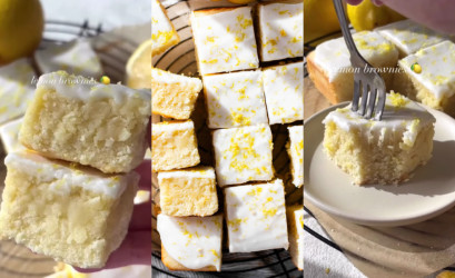 Recept na citrónové brownies – najlepší svieži letný koláčik na víkend!
