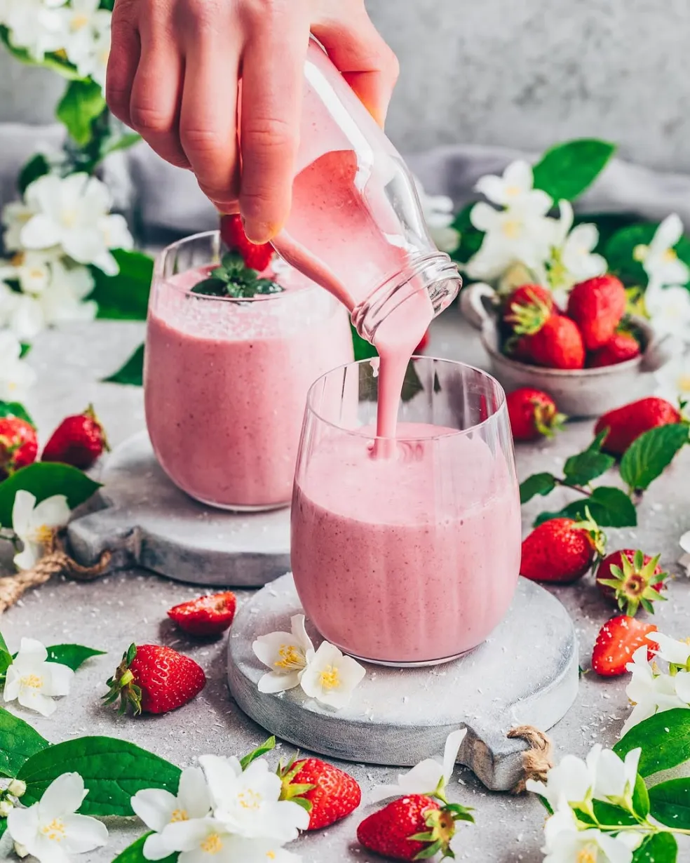 jahodové smoothie