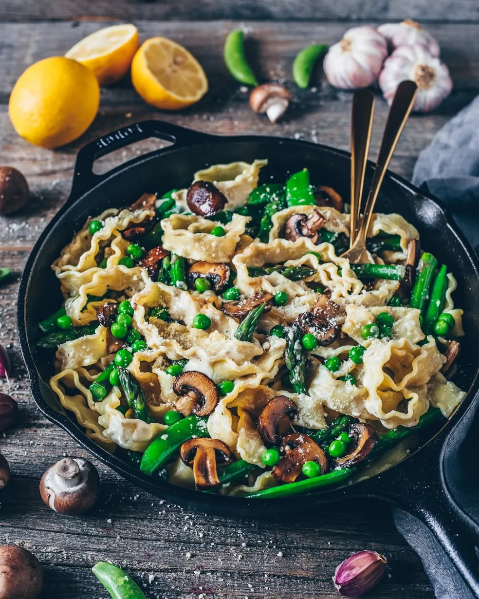 jarné cestoviny (pasta primavera)
