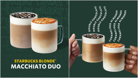 Starbucks Macchiato duo s jemnou delikátnou chuťou kávy Blonde Roast