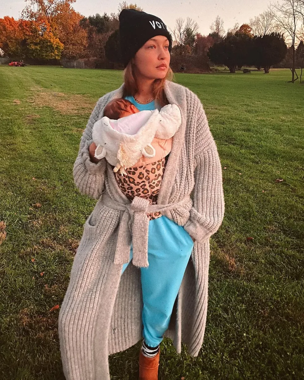 modelka Gigi Hadid a dcérka Khai