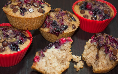Bezlepkové recepty: Muffiny s ovocím, bez vajec a laktózy