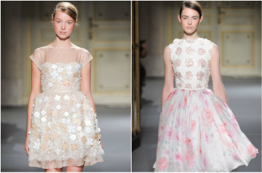 Georges Hobeika - šaty zahalené kvetmi
