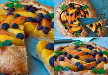 Recept: Broskyňový krehký koláč