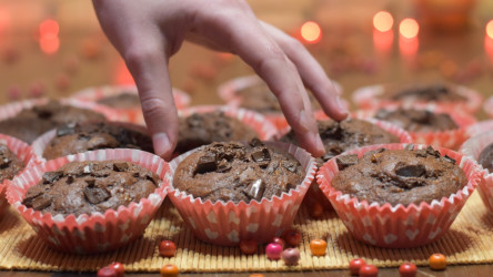 Banánovo čokoládové muffiny – jemné ako pavučinka