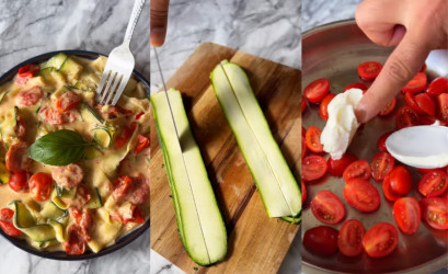 Cuketové tagliatelle s cherry paradajkami: Ľahká alternatíva klasických cestovín