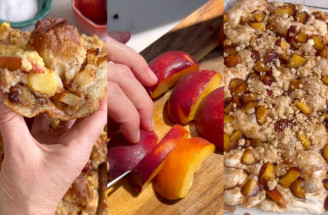 Broskyňová focaccia s posýpkou: Sladká verzia talianskej klasiky