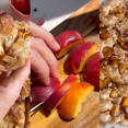 Broskyňová focaccia s posýpkou: Sladká verzia talianskej klasiky
