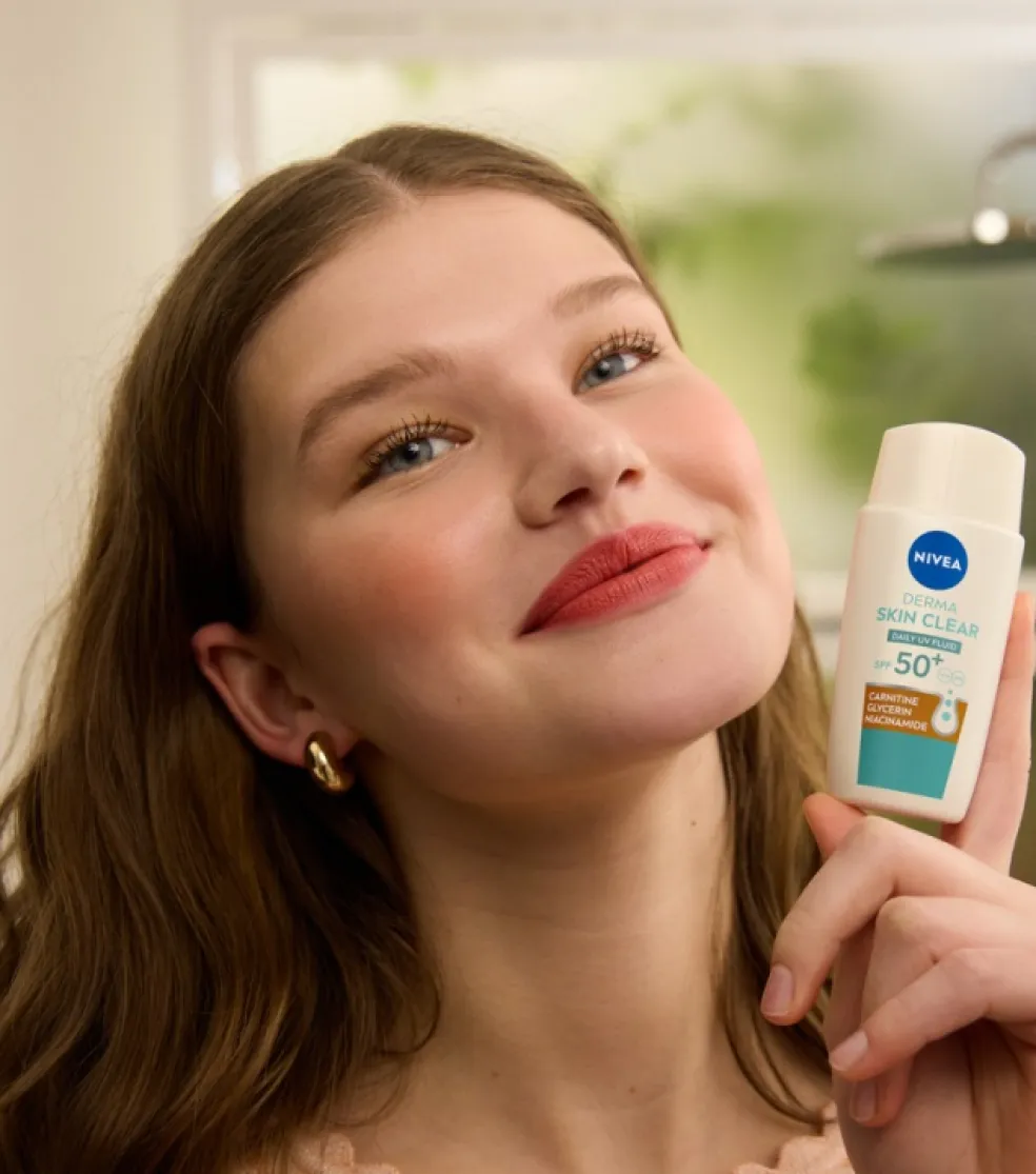 NIVEA Denný UV Fluid Derma Skin Clear SPF 50+ 