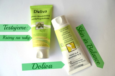 TEST: Krémy na ruky Doliva a Skin in Balance