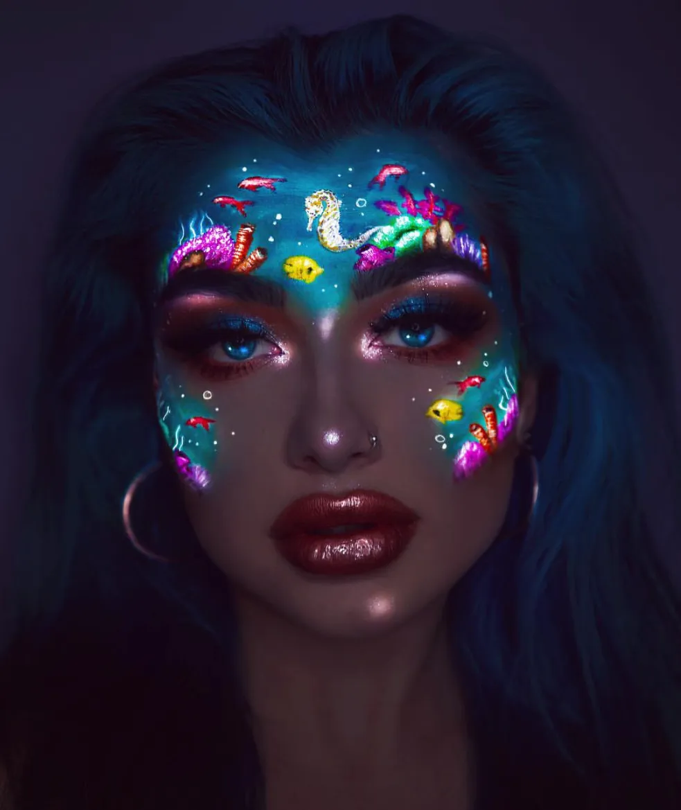 make-up svietiaci v tme