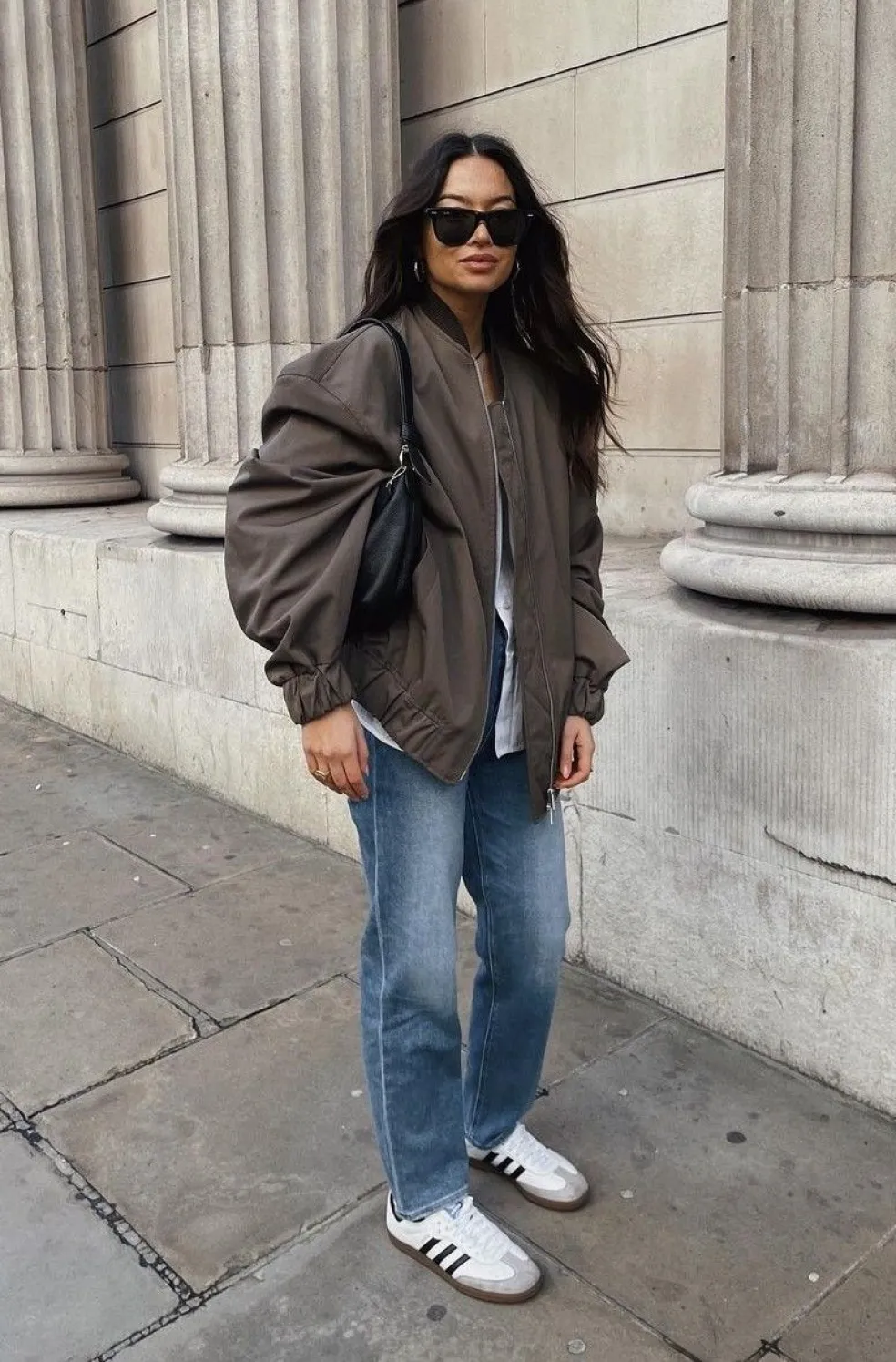 Oversized bomber bunda