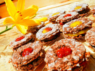 Raw recept : Linecké koláčiky