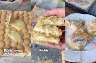 Recept: Rýchly pudingový koláč s jablkami z lístkového cesta