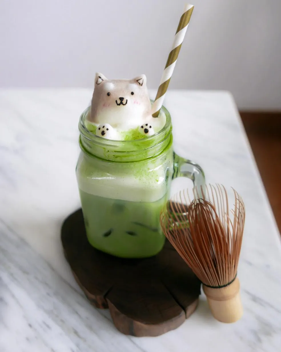 domáce matcha latte